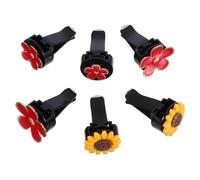 PartyKindom 6pcs Cute Car Accessories Front Dash Vent Outlet Clip Flower Car Vent Clips Decoration