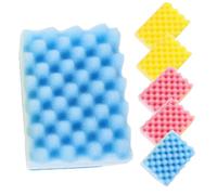 PartyKindom 6pcs Eraser Sponge Scouring Dish Sponges for Kitchen Bathroom Car Wash Random Color