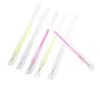 PartyKindom 6pcs Eyebrow Mapping Pens Portable Marking Tool for Precise Eyebrow Positioning Non Fading Ink for Beginners and Professionals Includes White Pink Fluorescent Green