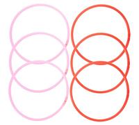 PartyKindom 6pcs Floating Plant Isolation Rings Durable Plastic Fish Feeding Circles for Aquarium Tank Stable Barrier for Floating Duckweed Enhances Aquarium Aesthetics and Convenient Feeding