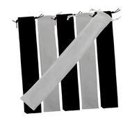 PartyKindom 6pcs Flute Storage Bags with Convenient Drawstring Design for Soprano Recorder and Clarinet, Stylish Cloth Carry Pouches Easy to Carry for Travel on The Go