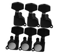 PartyKindom 6pcs Guitar Tuning Accessories Semi Closed Locking for Acoustic Classical and Electric Guitars Easy to Use with Ergonomic Handle Black Finish for Optimal Performance