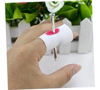PartyKindom 6pcs Halloween Trick Nail Prank Soft Texture Lifelike Bloody Finger Props for April Fools Day Cosplay and Masquerade Parties Random Color