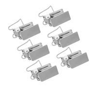 PartyKindom 6pcs Heavy Duty Rug Clips Stainless Steel Hangers for Carpets Curtains Quilts Strong Grip Decorative Drapery Hooks for Home Wall Display