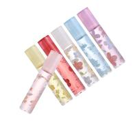PartyKindom 6pcs Lip Oil Hydrating Non Sticky Lip Gloss Moisturizer with Natural Ingredients for Women for Moisture and Protection