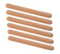 PartyKindom 6pcs Musical Rhythm Sticks Early Educational Percussion Instruments for Ages Smooth Wooden Playthings Enhancing Rhythm Skills and Counting Foundations