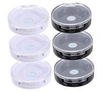 PartyKindom 6pcs Portable Magnetic Empty Eyeshadow Pans Refillable Makeup Container for Travel Custom Blending and Storage Organizer for Eyeshadow Blush Powder and Cosmetics