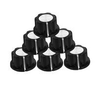 PartyKindom 6pcs Rotary Knob Cap Potentiometer Knobs Volume Adjuster Guitar Pedal Fit for Electronic Devices