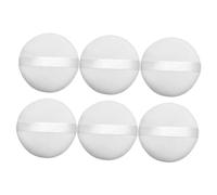 PartyKindom 6PCS Round Plush Powder Puff Makeup Accessory Large Soft Makeup Tool for Lightweight and Smooth Touch for Pressed Powder Application