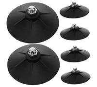 PartyKindom 6pcs Rubber Boxing Sandbag Suction Cups Accessories Strong Suction Base for Stable Standing Punch Bag Training Fitness Rubber Fixing Parts