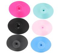 PartyKindom 6pcs Silicone Face Brush Gentle Exfoliating Facial Cleansing Tool for All Skin Types Ergonomic Design Blue Pink Gray Black and Rose Red Durable and Skin Friendly Cleaning Brushes