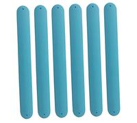 PartyKindom 6Pcs Silicone Slap Bracelets for Kids and Adults Colorful Snap Wristbands Fun Party Favors for Classroom Activities and DIY Painting