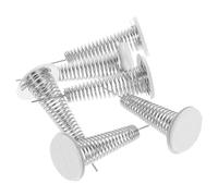 PartyKindom 6pcs Silver Iron Doll Display Stand Holder for Needle Felting Dolls Multi-functional Small Object Showcase Base for Collectible and Accessories