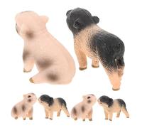 PartyKindom 6pcs Simulation Pig Model Piggy Cake Decorations Farm Animals Figures Small Terrarium Figurine Pig Figurines for DIY Crafts Table Centerpieces Potted Plant Decoration Resin