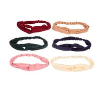 PartyKindom 6pcs Women Sports Headband for Festival Pride Accessories Simple Cross Hair Band Elastic Headband for Women