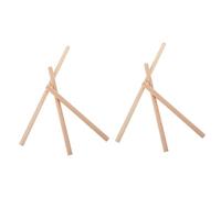 PartyKindom 6pcs Wooden Rods for Tapestry DIY Premium Weaving Sticks for Crafting for Wall Hangings Sturdy Beechwood Material for Home Decor Projects
