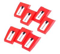 PartyKindom 7pcs Record Player Needles Replacement Piezoelectric Stylus for Vinyl Turntables and Phonographs Noise Reduction Stable Signal Transmission Compatible with Various Record Players
