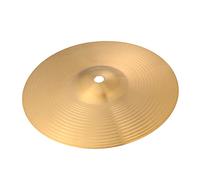 PartyKindom 8 Inch Brass Crash Ride Cymbal Percussion Drum Cymbal with Traditional Finish for Jazz and Drum Set