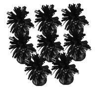 PartyKindom 8 Pcs Heavy Balloon Weight with Shiny Foil Pendant and Reusable Balloon Accessories for Wedding Birthday Party Table Decorations