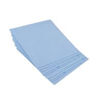 PartyKindom 80pcs Microfiber Cleaning Cloth Blue Lens and Eyeglasses Cloth for Smudge Screen and Jewelry Polishing for Cameras Smartphones and Delicate Surfaces