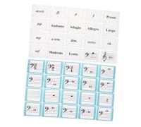 PartyKindom 80pcs Rhythm Flash Cards for Music Theory Durable Educational Tools for Piano Violin Beginners Engaging Design for Home Schooling and Travel