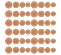 PartyKindom 80pcs Round Fabric Adhesive Set - Breathable Skin for Fingertips and Joints, Large Size Mix (22mm, 25mm, 30mm, 38mm), Suitable and Use