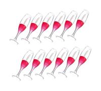 PartyKindom 8ml Mini Wine Glass Shaped Lip Gloss Tube 12pcs Refillable Lip Gloss Container Stopper for DIY Samples for Makeup Artists and Cosmetic Packaging