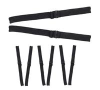 PartyKindom 8pcs Adjustable Elastic Wig Straps for Wig Caps Installation Breathable Lightweight Bands with Washable Durable Material for Comfortable Long Term Use