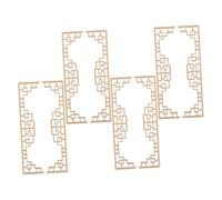 PartyKindom 8pcs Mini Chinese Style Wooden Screen Models for Dollhouse Dividers Authentic Sand Table Architectural Decor Easy Assembly Miniature Furniture Panels