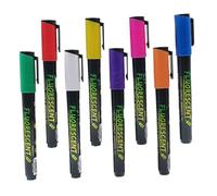 PartyKindom 8Pcs Neon Chalk Markers for Glass and Car Windows Erasable Liquid Chalk Pens with Wear Resistant Tips Vibrant Colors for LED Boards Blackboards Mirrors and Outdoor Advertising