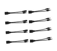 PartyKindom 8pcs Power over Ethernet Splitter and Injector Passive Line Kit 12V Power Supply Module DC Connector Suitable for Security Monitoring Network and Telephony Devices