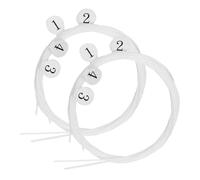 PartyKindom 8pcs Ukulele Strings Set Nylon Replacement with Versatile Unique Sound for Ukulele Accessories 4th 0.28mm 3rd 0.34mm 2nd 0.32mm 1st 0.24mm