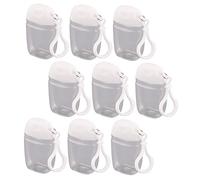 PartyKindom 9Pcs Portable Keychain Hand Bottles Refillable Travel Lotion Dispenser with Hook for Empty Bottles for Hand Wash Lotion and More