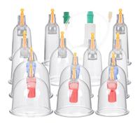 PartyKindom Abs Cupping Cup Tool for Massage with Smooth Opening and Improved Blood Flow, Vacuum Jar Suction Cups Suitable for Home Use Beauty and Sports Therapy