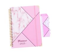 PartyKindom Academic Planner Notepad Wirebound Weekly and Daily Organizer for Note Taking Journaling and Scheduling Flat Design Ink for Home School Office