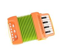 PartyKindom Accordion Instrument Cartoon Design Durable Music for Early Education Safe Materials for Stage Performance and Creative Play for Boys