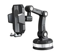 PartyKindom Adjustable Car Phone Stand Suction Cup Holder for Navigation Compatible with Windshield Center Console Multi Angle Viewing Preserved Charging Port Sleek Design for All Vehicles