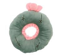 PartyKindom Adjustable Kitten Cone Pet Collar Lightweight Plush Cat Cone Allows Freedom of Movement Suitable for Cats 1.5-6kg Green Protective Neck