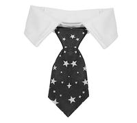 PartyKindom Adjustable Star Printing Puppy Tie Grooming Neck Tie for Dogs Cats for All Occasions Comfortable Chic Accessory