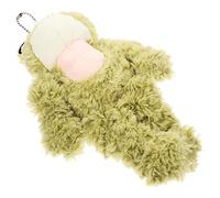 PartyKindom Adorable Muscle Frog Keychain Soft Stuffed Animal Pendant Cute Cartoon Design Plush Frog Doll for Home