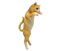 PartyKindom Adorable Resin Cat Flower Pot Hanger Decoration Lifelike Cat Figurine for Garden Lawn Outdoor Resin Craft Ornament Lovers and Home Patio Accents