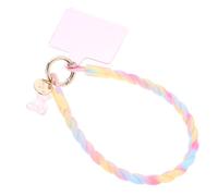 PartyKindom Adorable Silicone Phone Lanyard Night Glow Bear Pendant Blue Pink Gradient Smartphone Wrist Strap Anti-lost Phone Holder for Women and Teachers Decorative and Non-slip for Everyday Use