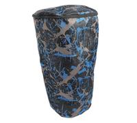 PartyKindom African Drum Bag Drum Storage Backpack Large Capacity Waterproof Oxford Cloth for Smooth Fabric and Unique Camouflage Blue Design Practical Instrument Carrying