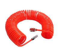 PartyKindom Airline Compressor Hose Tube Flexible PU Spring Spiral with Connector for Pneumatic Tools Air Compressors Sturdy Retractable Design