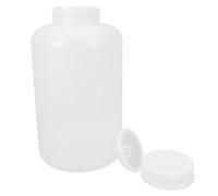 PartyKindom Airtight Plastic Storage Jars with Wide Mouth 5L Container for Liquid and Solid Storage in Kitchen Bathroom and Lab Use