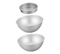 PartyKindom Aluminium Alloy Half Sphere Mold for DIY Cake and Soap Making Easy to Demould Smooth Surface Practical Craft Tool with Base for Homemade Bath Balls and Baking