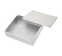 PartyKindom Aluminum Diecasting Guitar Effect Pedal Box Enclosure, Practical Metal Stomp Box Case 1590xx (145x121x39.5mm) for Musical Accessories and Effect Enclosure Replacement