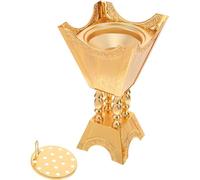 PartyKindom Arab and Relaxing Atmosphere with Aromatherapy Function and Elegant Metal Incense Burner Made of Zinc Alloy for Unique Middle Eastern Artistic Design for Spa and Home Decor Spa