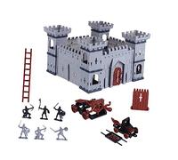 PartyKindom Assemble Castle Model Ancient Soldiers and Diy Toy for Boy Girl to Build Their Own Medieval Scene for Creative Playtime