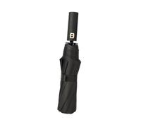 PartyKindom Automatic Three-folding Umbrella with Ribs Windproof and Compact Black Rubber Coating for Rain and Sun Protection Steel Frame for Storm Resistance Quick-dry Outdoor Use